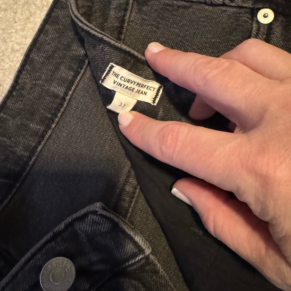 Madewell curvy perfect vintage jeans